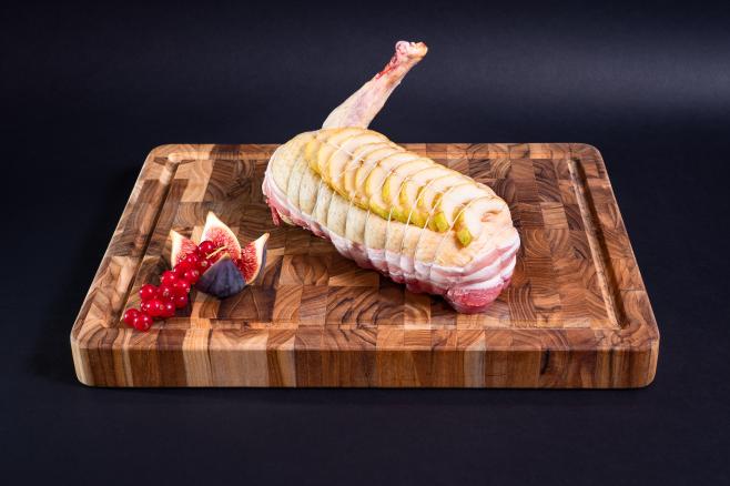 Image du produit rôti de canette aux poires et foie gras
